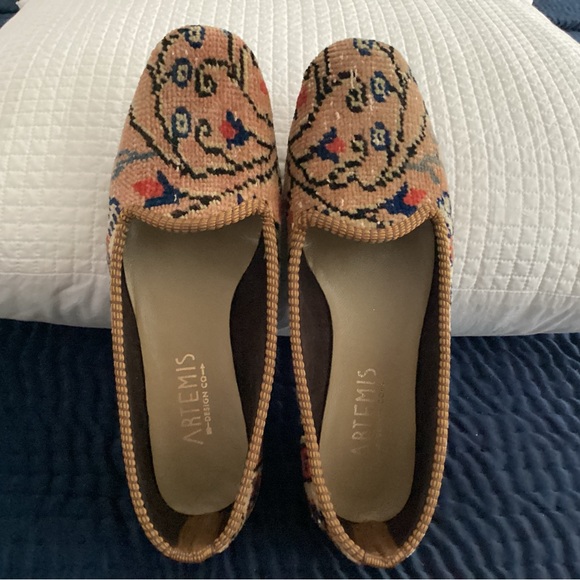 Artemis Design Women’s Kilim Co Wool Handmade Loafers - Picture 3 of 8